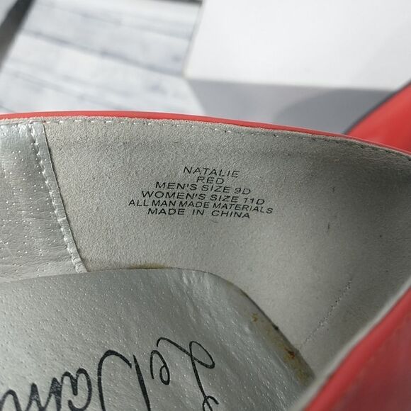 Le Dame Sexy Red High Heels Woman's SZ 11D - Picture 6 of 8